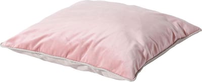 Madison sierkussen 45x45 cm Velvet pink/Panama linnen
