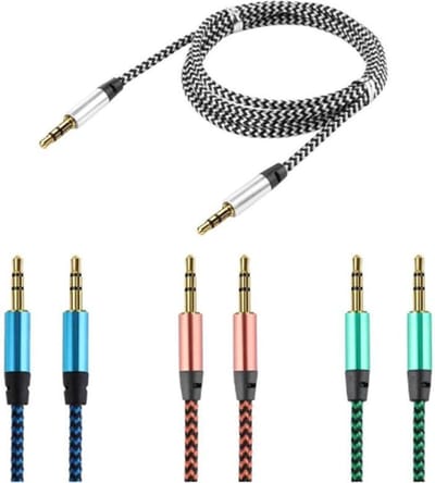 Stereo Audio Jack Kabel 3.5 mm-Audiojack-AUX kabel 3.5 mm stereokabel Audiojack-Universeel-Voor Auto-Telefoon-Samsung-Apple iPhone-iPod-iPad-Plug Auto aux Voor Iphone -Samsung -Xiaom- samsung-mp3-mp4-geluidskaart-tv-Zwart-1 meter