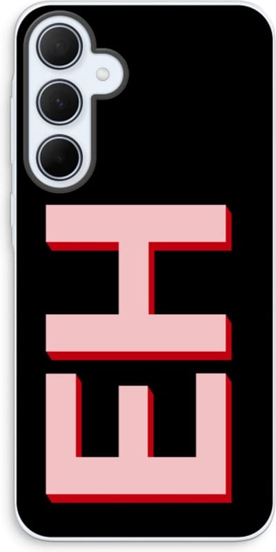 Gepersonaliseerd - Case Company® - Hoesje geschikt voor Samsung Galaxy A35 hoesje - Monogram - Soft Cover Telefoonhoesje - Bescherming aan alle Kanten en Schermrand