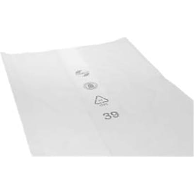 Deiss PREMIUM® afvalzakken, robuust en veelzijdig, gerecycled LDPE, los, B 800+500 x H 2200 mm, 800 liter, transparant, 50 stuks