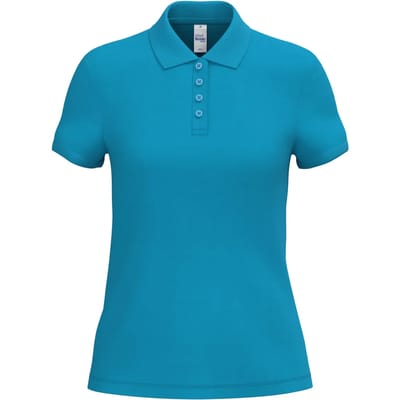 Biologisch pique polo voor dames iDeal Basic Brand