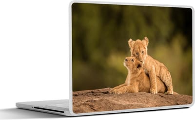 Laptop sticker - 17.3 inch - Leeuw - Wilde dieren - Natuur - 40x30cm - Laptopstickers - Laptop skin - Cover