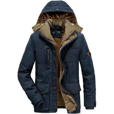 Fleece Katoengevoerde Kleding Heren Losse Grote Maat Casual Katoengevoerde Kleding Winter Katoengevoerde Jassen 7XL black