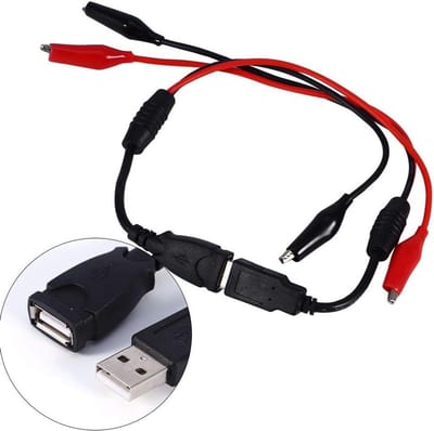 USB Krokodillenklemmen - Meetkabels Clips - Spanning Testen - Volledig Geïsoleerd - 339 cm - Multicolor