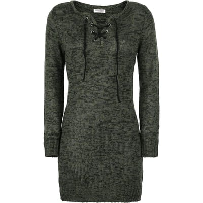Innocent Gebreide trui - Lana Top - S tot XL - voor Vrouwen - olijf