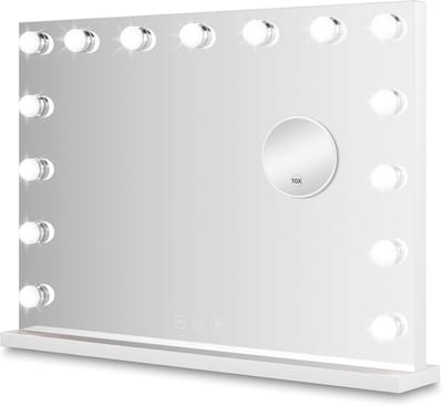 Make Up Spiegel met Verlichting en Dimbare Functie - 10x Vergroting - 58 x 46 cm