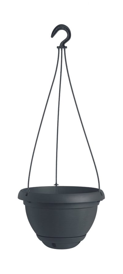 Elezza Decor Basket Hangpot Ø30 x H16 cm - Antraciet