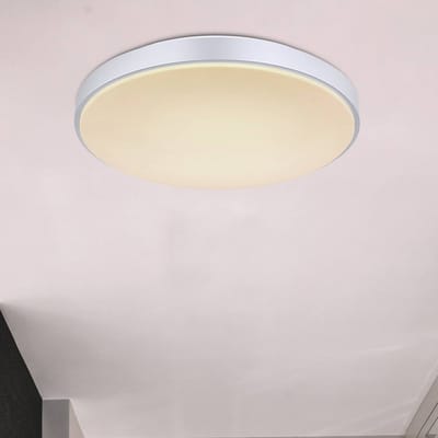 Globo Sonny LED plafondlamp, zilver, CCT, Ø 41 cm