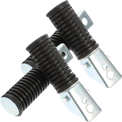Motorfiets Voetsteunen - Achterste Pedaal - Extra Comfort - Slijtvast Rubber - 13 cm Lengte - Zwart