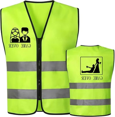 JGA Kostuum en Veiligheidsvest voor Vrijgezellenfeest - Accessoires voor Mannen, Cadeau Ideeën en Feestartikelen