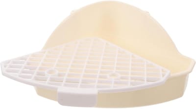 Dieren Toilet - Hoekbakje Huisdier - Zindelijkheid Training - Ruimtebesparend Ontwerp - 25 x 18 x 10 cm - Grijs