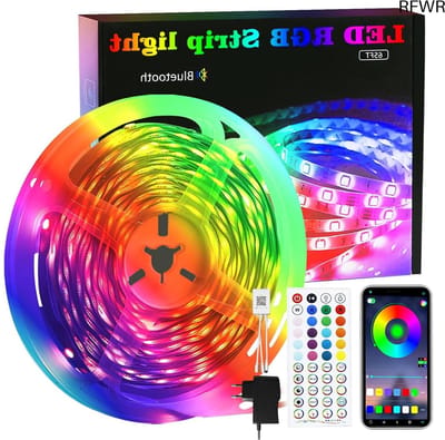 RFWR® LED Strip 20m - Zelfklevend RGB Strip voor TV, Gaming en Feestdecoratie met Afstandsbediening