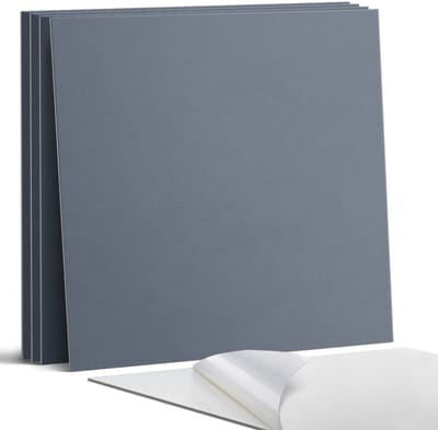Coloray Wandpanelen Zelfklevend - Kleur: Donkerblauw Zelfklevende Wandpanelen - 50 cm x 50 cm - Grijs Wandpaneel PVC - 5 stuks - Eénkleurige Wandpanelen Zelfklevend - Wandpaneel Keuken - Wandpanelen Badkamer