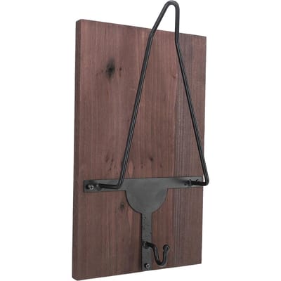 Motorhelmrek met Jashaak Hout en IJzer Wand Helm Display Standaard voor Motorfiets