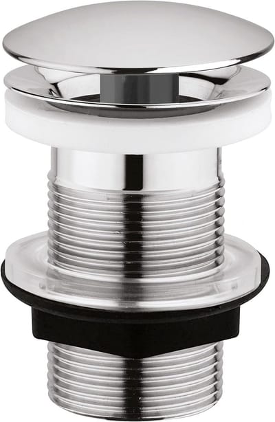 Afvoer voor wastafel - Vrije stroom afvoer - Hygiënisch werken - NF-gecertificeerd - Diameter 63 mm - Verchroomd