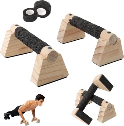 Ergonomische Push Up Handvatten voor Calisthenics - Anti-slip Parallettes voor Thuis Workout en Fitness met Polsbescherming en Stevige Grip