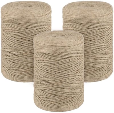 Dailygoods- Jute Koord 2 mm - 3-delige Set 500 m - Knutselkoord - Pakketkoord - Tuin - Weerbestendig - Jute Garen