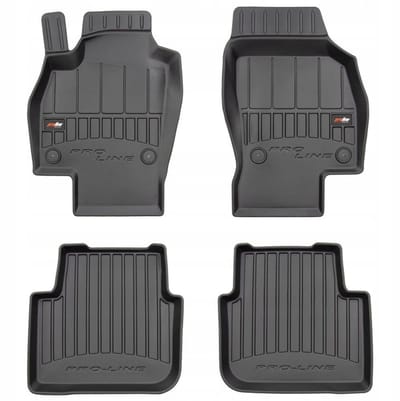 FROGUM PROLINE Automatten - Geschikt voor SKODA SCALA (vanaf 2019) - 4-delig - TPE Rubber - Zwart