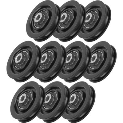 10 stuks Nylon IJzer Fitness Lager Katrol Home Gym Hulpstukken Oefening Krachttraining Accessoire 75mm