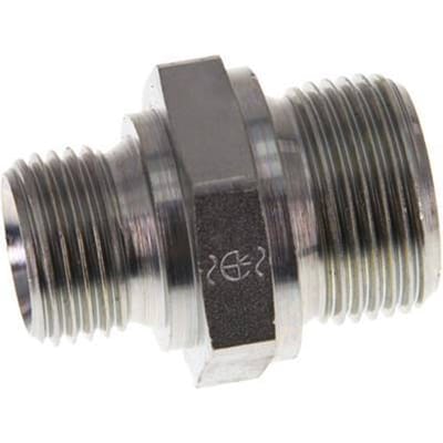 G 3/4'' x G 1/2'' Verzinkt Stalen Borstnippel 400 Bar - Hydrauliek