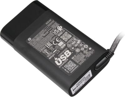 HP 3PN48AA#ABB USB-C oplader 65W - afgerond
