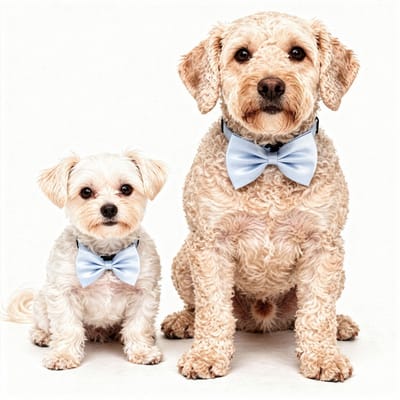 Hondenstrik licht blauw  - huisdieren strik - strikje hond - (bow tie / vlinderstrik) hond / kat - huisdier