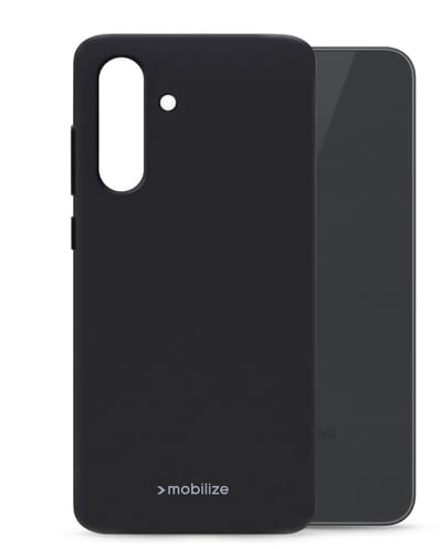 Mobilize Hoesje geschikt voor Samsung Galaxy A57 Telefoonhoesje Flexibel TPU | Mobilize Rubber Gelly Backcover | Galaxy A57 Case | Back Cover - Zwart