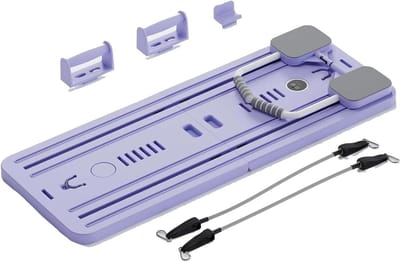 Fitness Bord - Oefenbord Pilates - Full Body Training - Verstelbare Weerstandsbanden - 106 cm - Paars