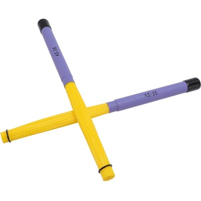 2 Stuks Cajon Drum Borstels Intrekbaar Hoge Elasticiteit Nylon Percussie Accessoires voor Akoestische Muziek yellow