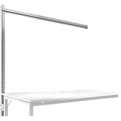 Opbouwframe voor aanbouwtafel STANDAARD werktafel-/werkbanksysteem UNIVERSAL/PROFI, 1750 mm, aluminium zilver