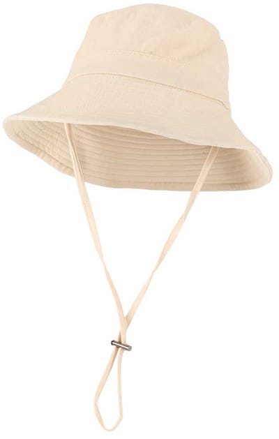 Sarlini bucket hat - Vissershoedje - Zonnehoed - Dames - Heren - Met verstelbaar koord - Beige