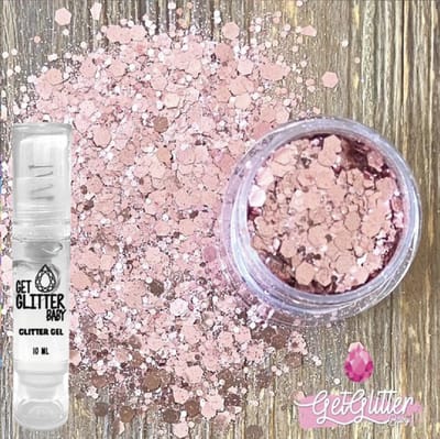 GetGlitterBaby® - Roze Biologische / Biologisch afbreekbare Chunky Festival Glitters voor Lichaam en Gezicht / Biodegradable Face Body Bio Glitter Jewels Glitter HuidLijm