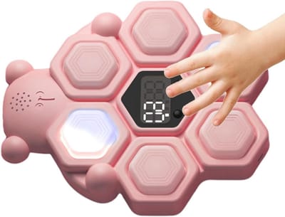 Hoogspringteller - Interactieve trainer - Sportbeoefening oefening - Aanpasbare ruimteoplossing - 7.68x8.86 inches - Roze
