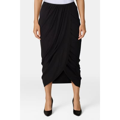 AllSaints Aurelia Skirt Black Size: 34 | Midi Skirts Outlet | Dames | Zwart