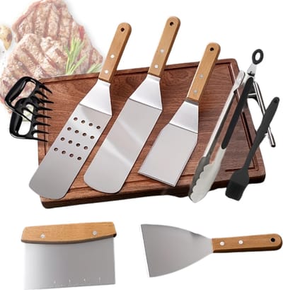 Livano Barbeque Set - Barbecueset - Barbecue - Barbecues - BBQ - Tangenset - Vleeset - Accessoires - Zomer - 11 stuks