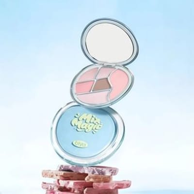 biya  - Sweet And Playful All In One Eyeshadow Palette - 2 Types 101# Dizzy Pink Mist - 11.5g