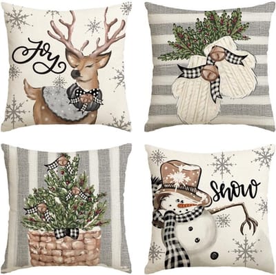 Dailygoody - Sneeuwpop rendierhandschoenen - Set van 4 - Hoge