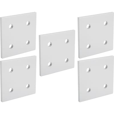 5 pièces 4?Plaque de Connexion Verticale Perforée pour Profilé d'Extrusion en Aluminium Panneau de Jonction 8080