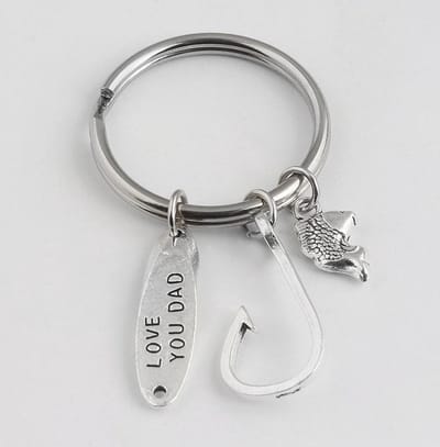 Fler® | Sleutelhanger met 3 hangertjes voor vader | vaderdag | Kerst cadeau | Sinterklaas kado voor vader | Sleutelhanger
