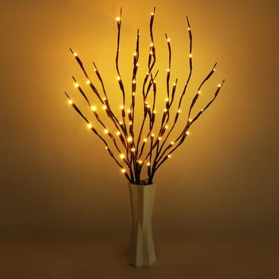 JHUBERS - Led-takverlichting - Flexibele takdecoratieverlichting - Warme kleur - 3-pack - Binnenverlichting - Geschikt voor woonkamer - 73 cm