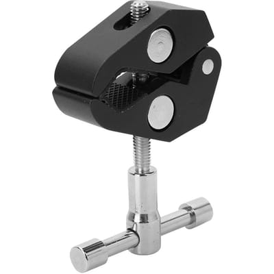 Duurzame Aluminiumlegering Grote Krabklem Clip voor DSLR Camera Monitor Flitslicht gray