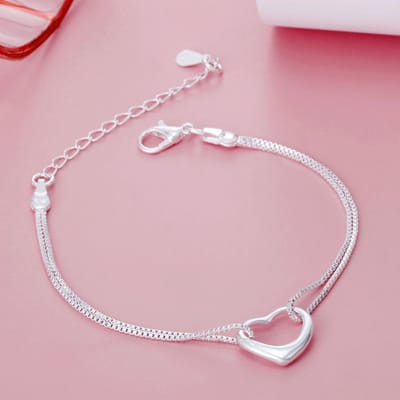 NOUVEAUX Bracelets de luxe originaux à chaîne de breloques fines pour femmes, pour fête, mariage, fiançailles, bijoux cadeaux 20cm pink