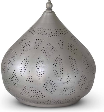 Safaary - Oosterse Tafellamp Aniya Nikkel Goud Ø 26 x 27cm