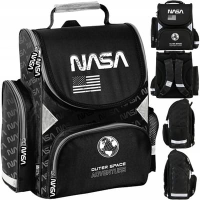 NASA Schooltas Jongens Basis School Ruimte Zwart Paso