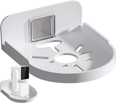 Camera muurbeugel - Veiligheidshouder - Bewaking aanbrengen - Boorvrije installatie - 38 x 25 x 43 mm - Wit