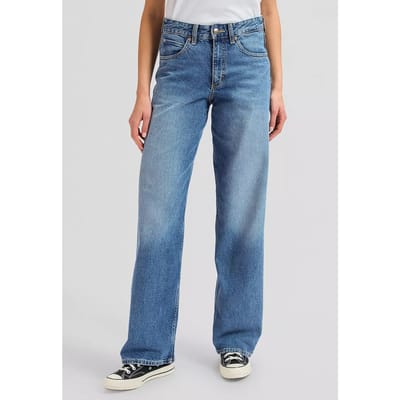 Lee Rider Loose Modern Mid Jeans Maat: W27L33 | Jeans Outlet | Dames | Blauw