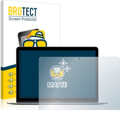 BROTECT - Screenprotector voor Apple MacBook Retina 12" 2017 - Folie Beschermfolie matte 2 Stuks