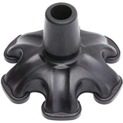 NOUVEAU Embout de canne de marche à 6 pieds Léger Axe 3/4 pouce Bâton de marche Pied en caoutchouc