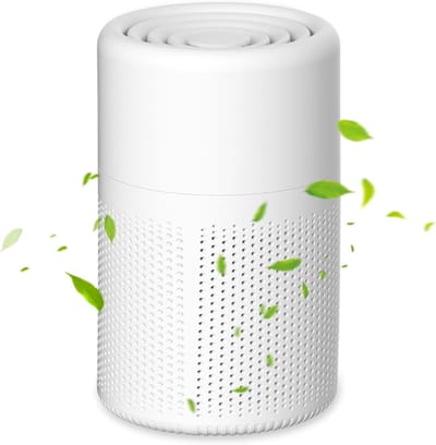 Namajunas - Luchtreiniger - Gratis geurkaartje bijgesloten - Filtert formaldehyde, stof en andere schadelijke stoffen - HEPA 13 filter - Actieve koolzuivering - Compact en draagbaar - Geen installatie vereist - Zeer stil - Air Purifiers