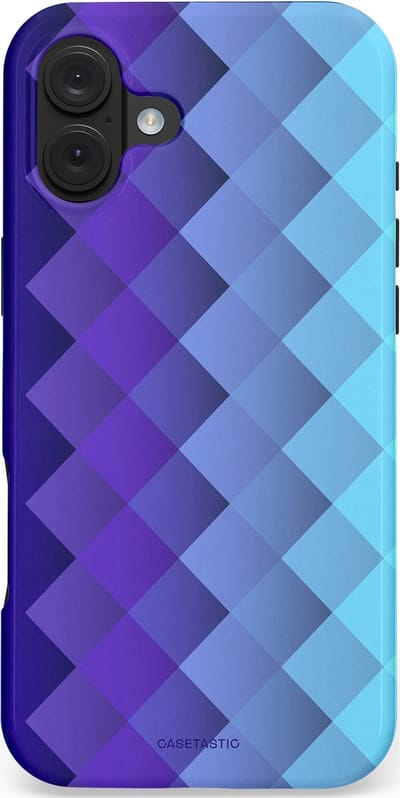 Casetastic hoesje geschikt voor Apple iPhone 16 Plus - MagSafe - Dubbellaagse bescherming - Artica - Fashion Case - Blauw Lavendel